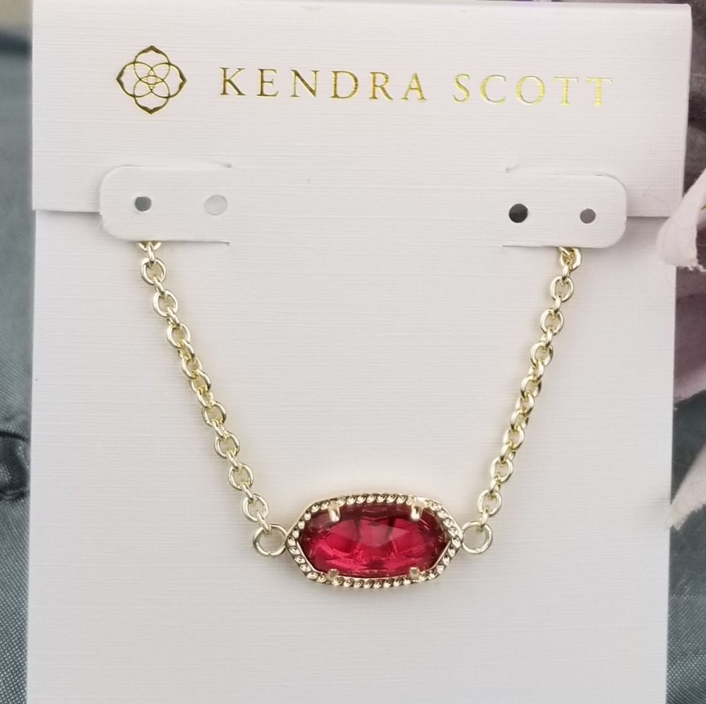 Kendra Scott, Red Berry, Glass, Elaina, Bracelet
